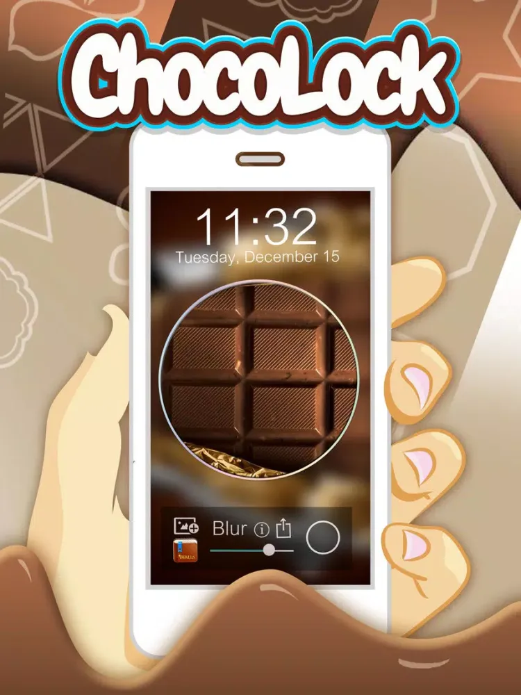 Capturas de tela do Lock Screen Photos Pro in Chocolate Themes iPad 