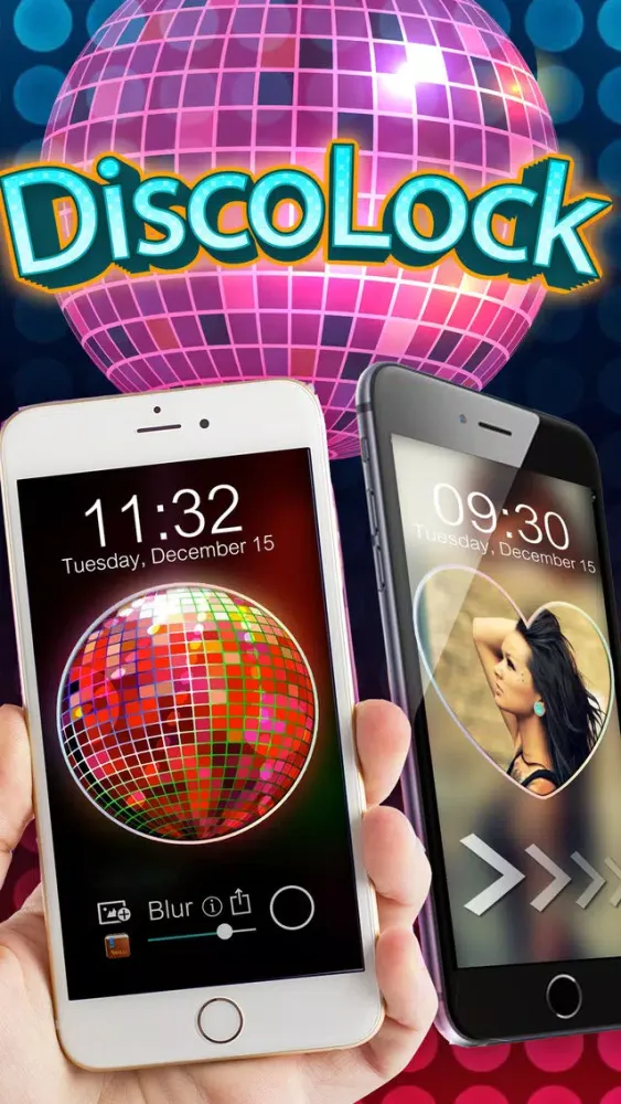 Blur Lockscreen Background in Disco Style Pro 스크린샷