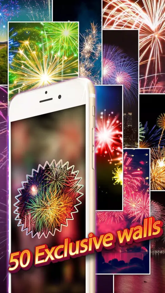 Blur Lock Screen Photo Fireworks Themes Fashion 스크린샷