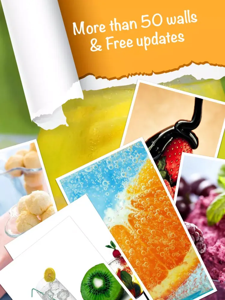 Food and Drink Photo Blur Screen Maker Pro iPad  Screenshots