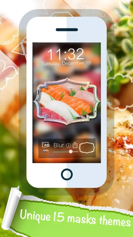 Food and Drink Photo Blur Screen Maker Pro Screenshots