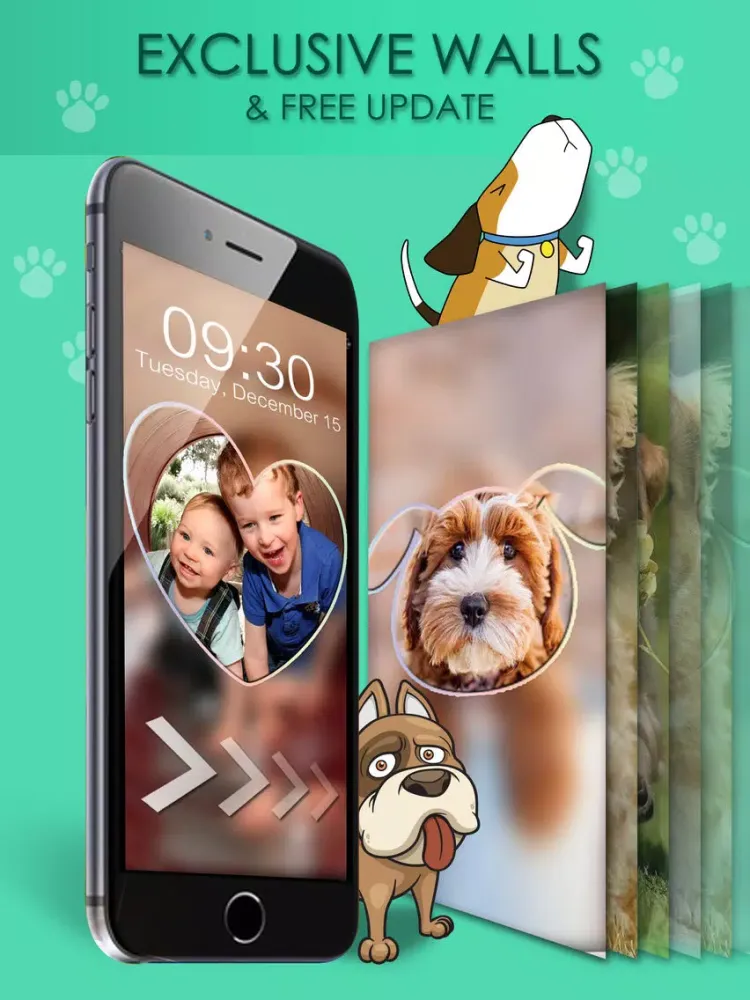 Screenshot di Cute Puppy Wallpapers & Blur Effects Maker iPad 