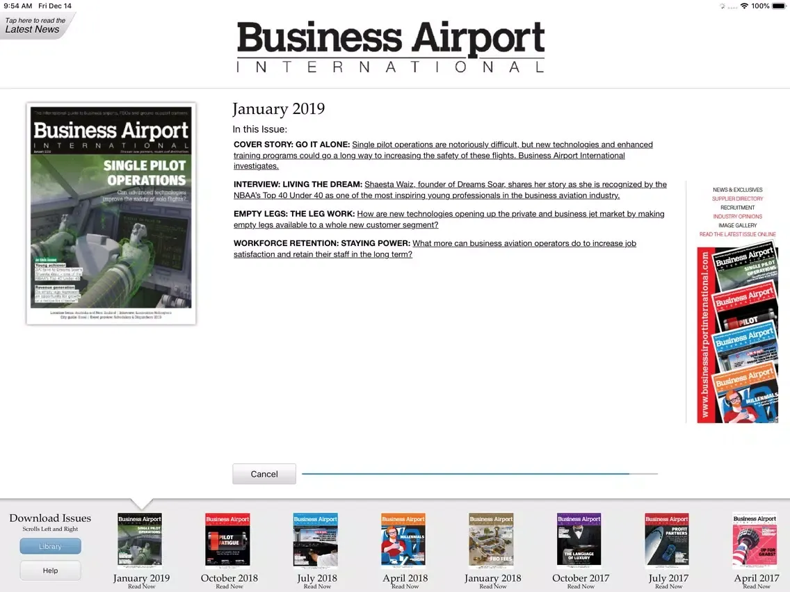 Business Airport International iPad  স্ক্রিনশট