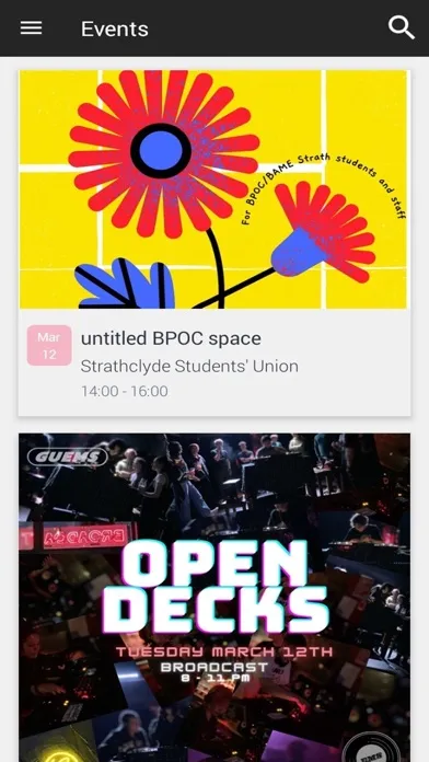 Tangkapan layar Strath Union