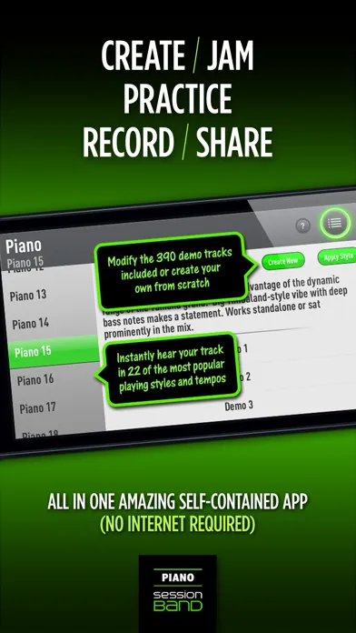 تصاویر SessionBand Piano 1