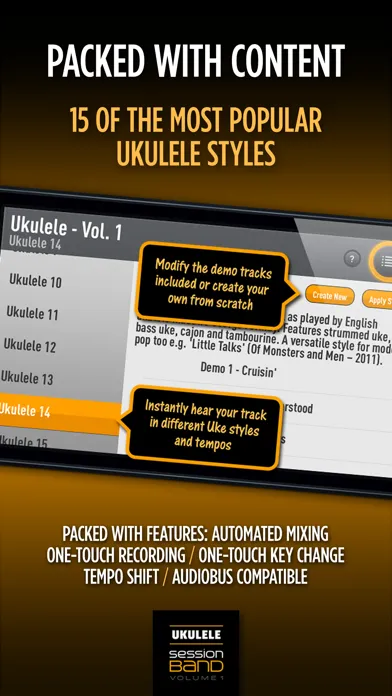 SessionBand Ukulele Band 1 스크린샷