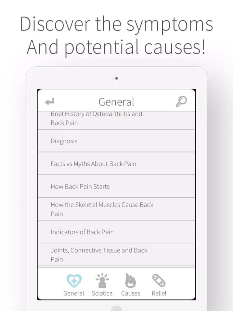 Скриншоты Back Pain - Causes and Relief of Any Chronic Ache or Pains From Damage or Strain iPad 