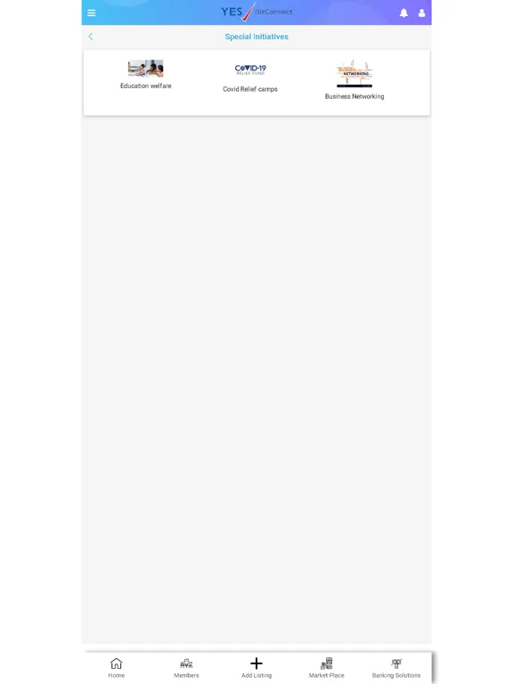 Yes Bizconnect iPad  スクリーンショット