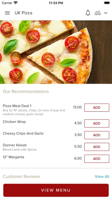 Uk pizza, স্ক্রিনশট