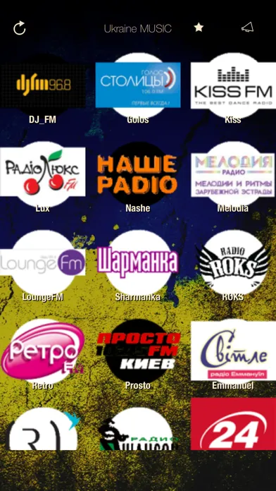 Captures d'écran de Ukrainian MUSIC Online Radio