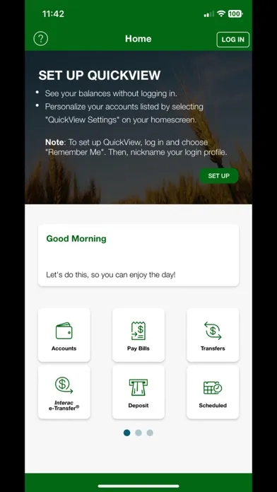 Screenshot di UCU Mobile Banking App