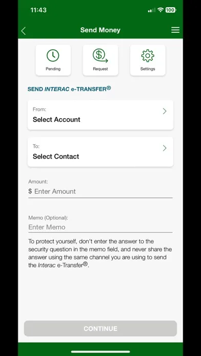 Screenshot di UCU Mobile Banking App