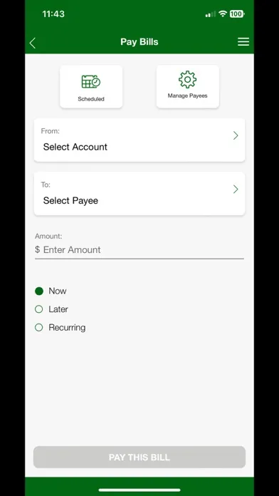 Screenshot di UCU Mobile Banking App