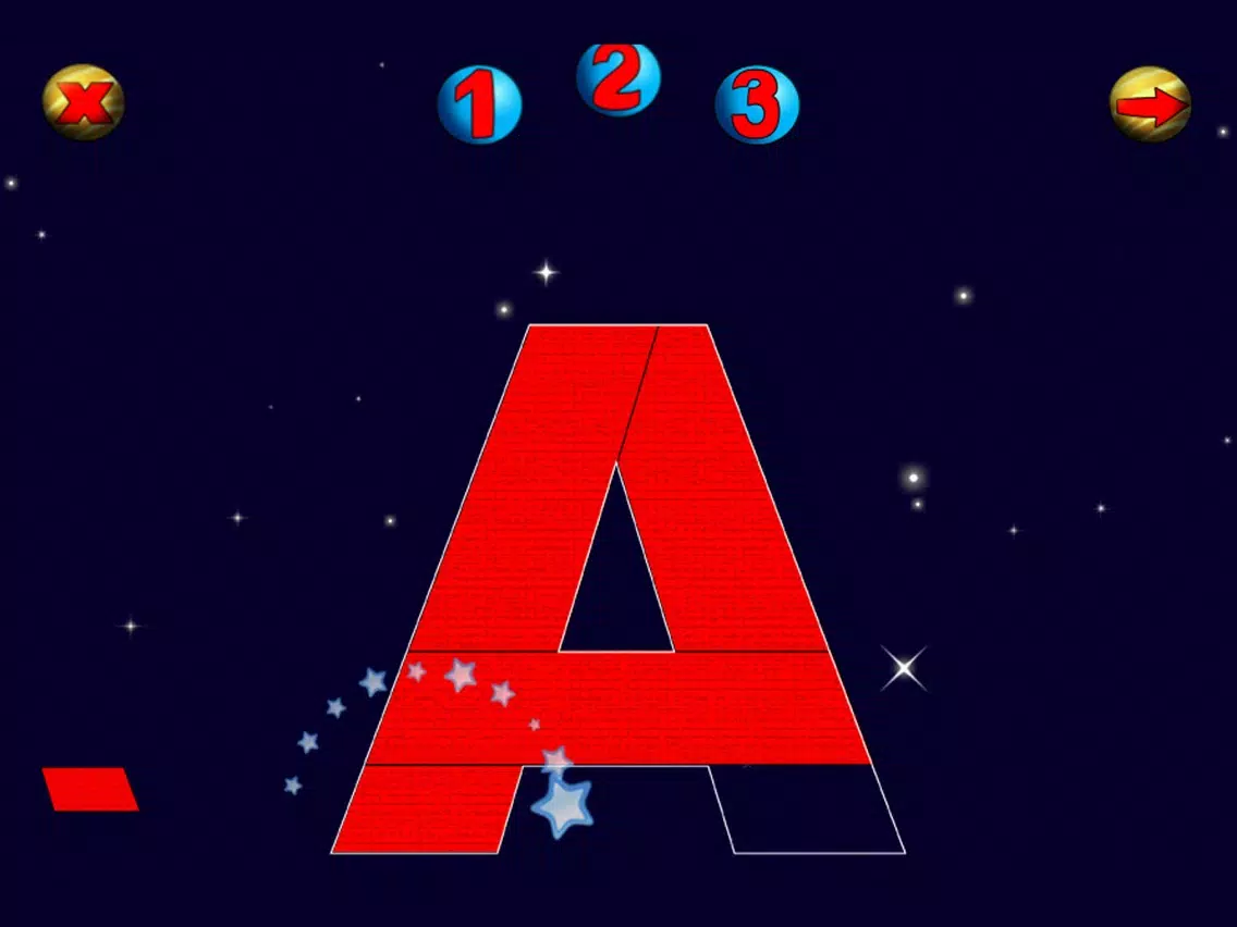 ภาพหน้าจอของ ABC Puzzle: Space Journey iPad 