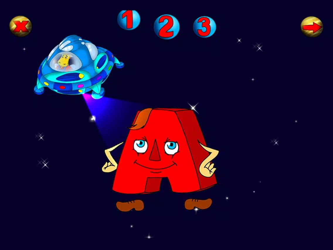 ภาพหน้าจอของ ABC Puzzle: Space Journey iPad 