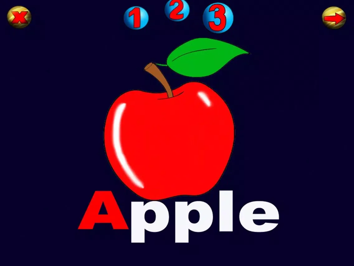 Tangkapan layar ABC Puzzle: Space Journey iPad 