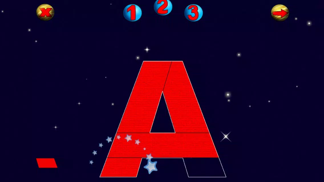 ภาพหน้าจอของ ABC Puzzle: Space Journey