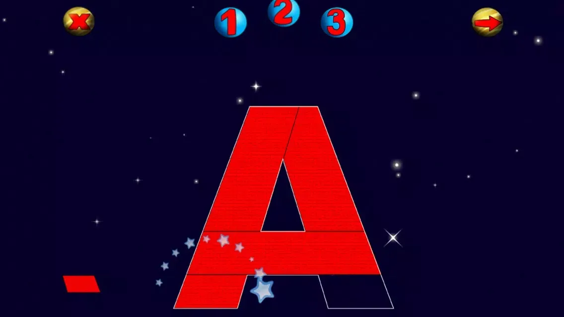 Tangkapan layar ABC Puzzle: Space Journey