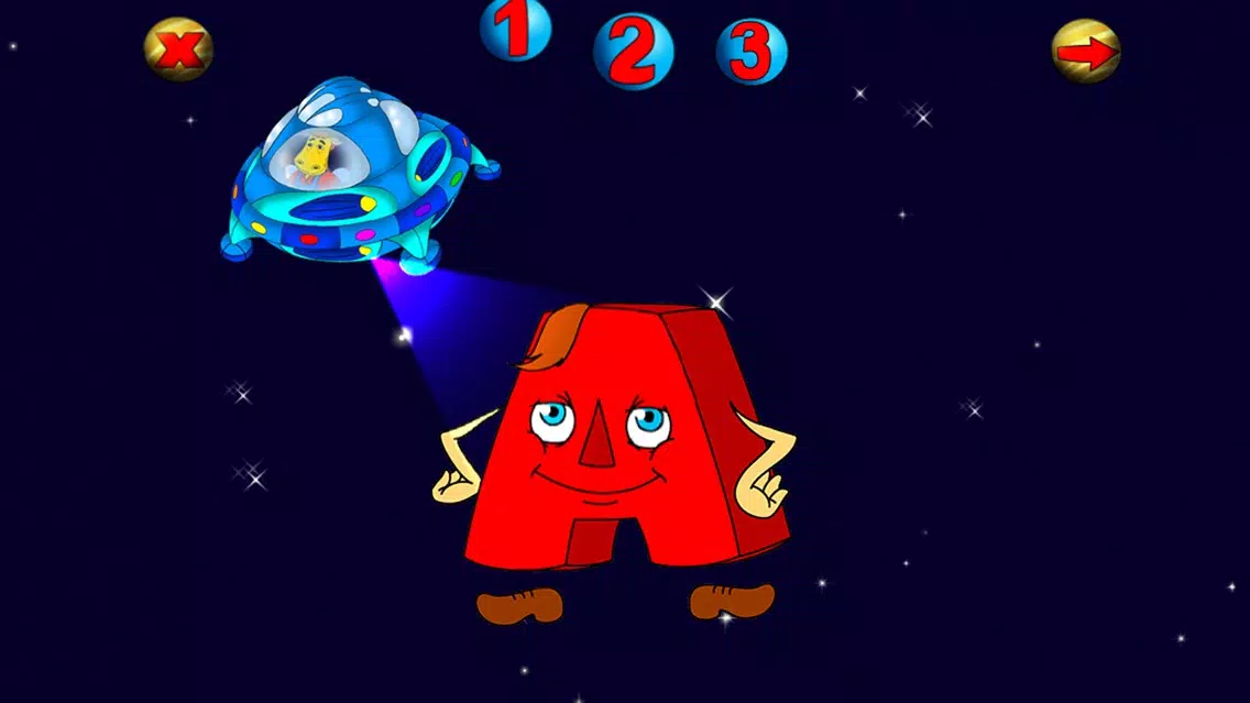 ภาพหน้าจอของ ABC Puzzle: Space Journey