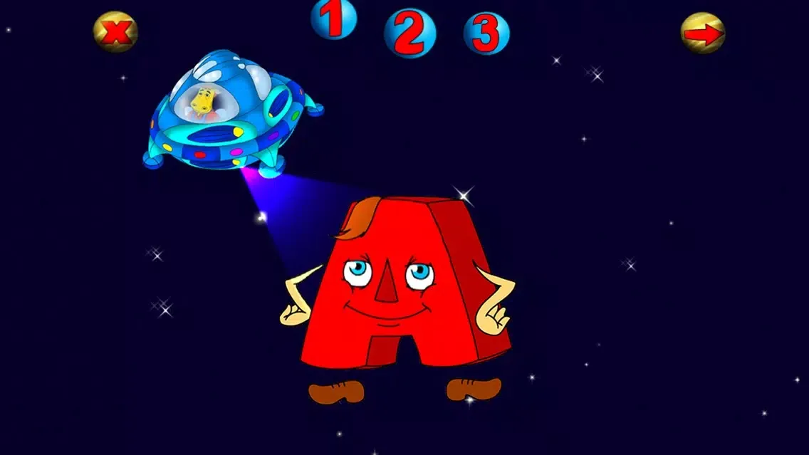 Tangkapan layar ABC Puzzle: Space Journey