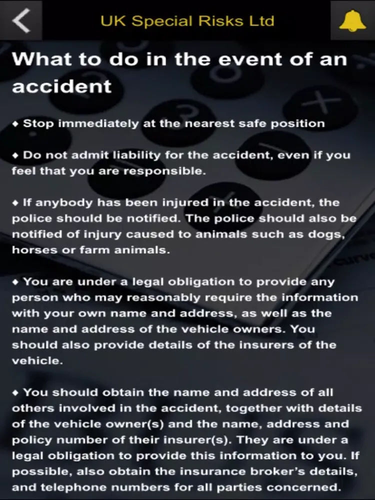 UK Special Risks Ltd iPad  Screenshots