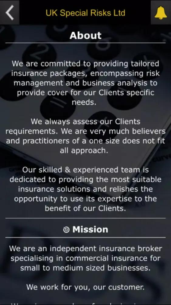 UK Special Risks Ltd Screenshots