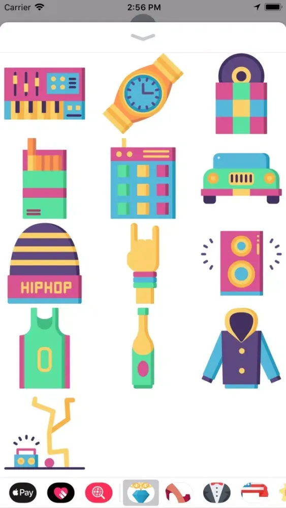 Zrzuty ekranu Awesome Hip Hop Stickers
