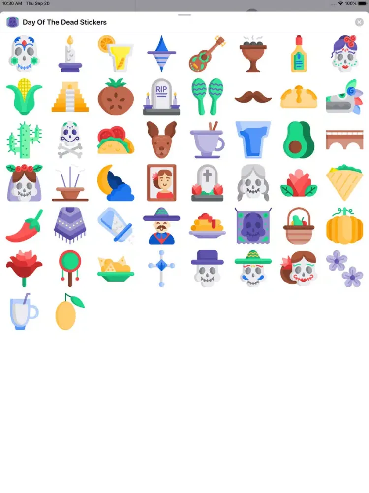 Скриншоты Day Of The Dead Stickers iPad 