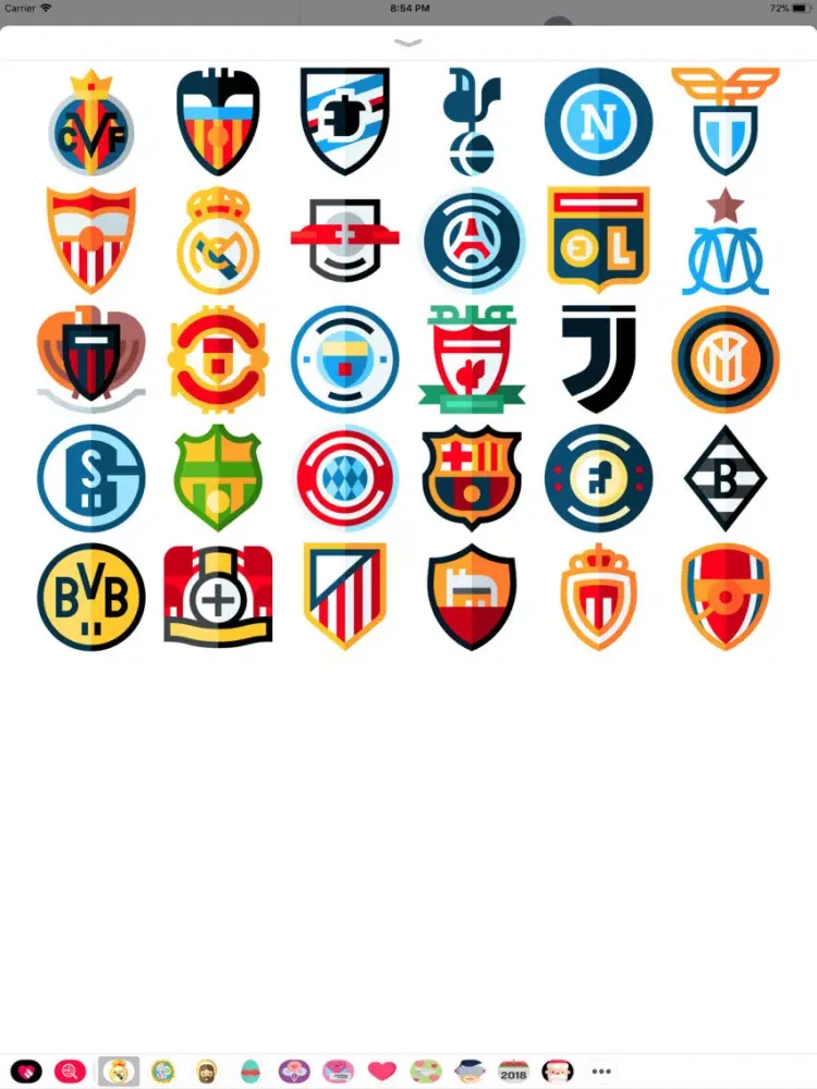 Captures d'écran de European Soccer Stickers iPad 