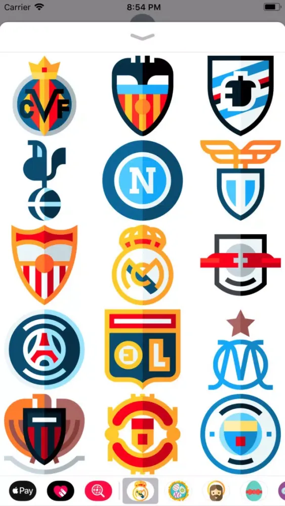 Captures d'écran de European Soccer Stickers