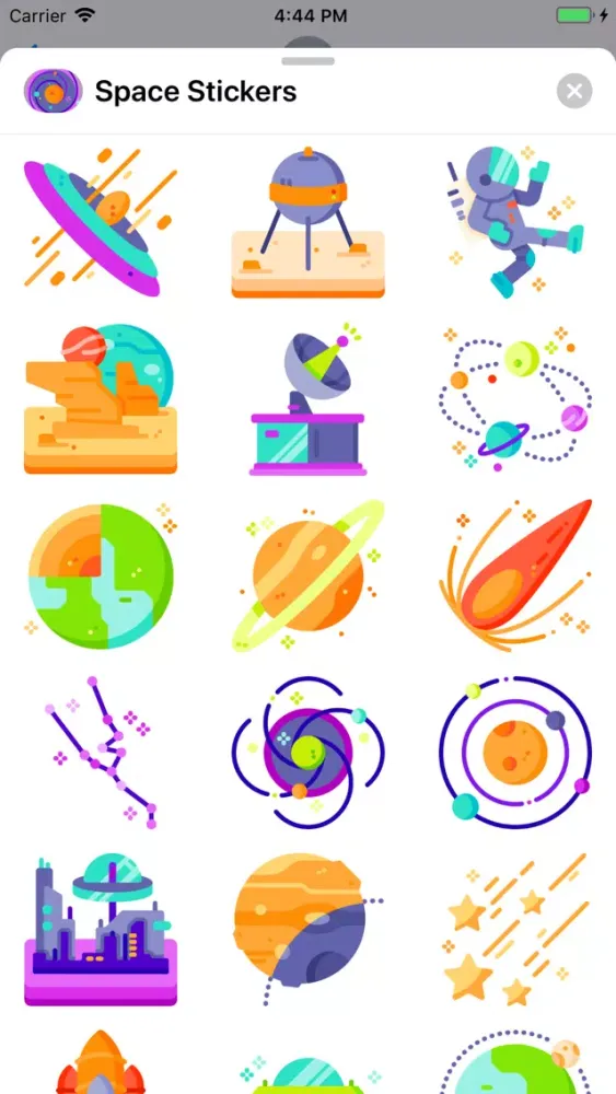Cool Space Stickers Screenshots