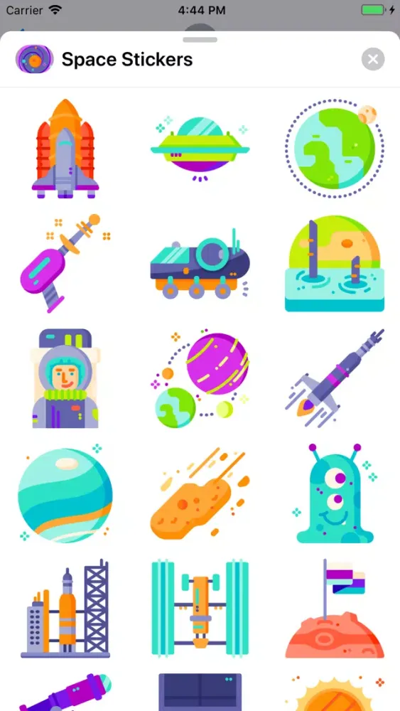 Cool Space Stickers Screenshots