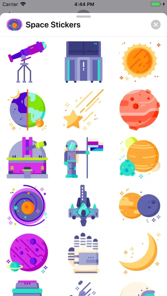 Cool Space Stickers Screenshots