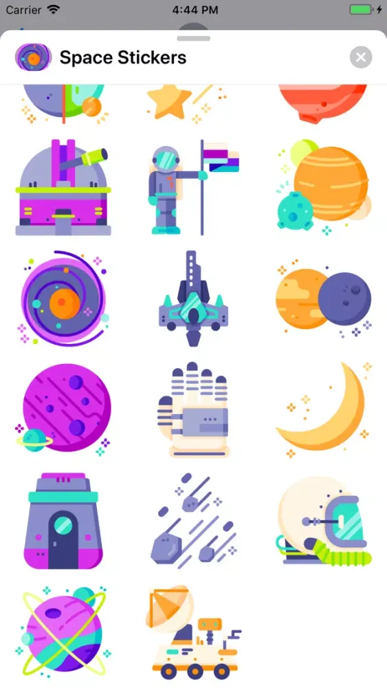 Cool Space Stickers Screenshots