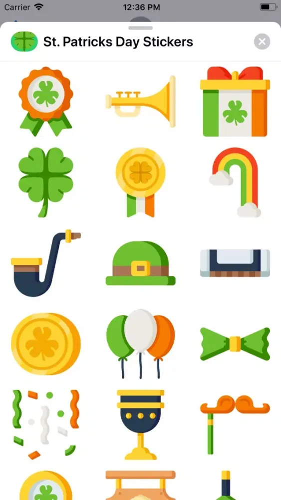Tangkapan skrin St. Patricks Day Sticks