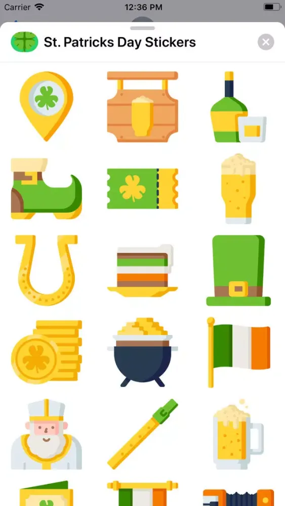 Tangkapan skrin St. Patricks Day Sticks