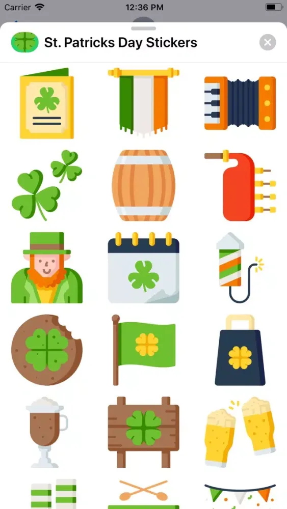 Tangkapan skrin St. Patricks Day Sticks