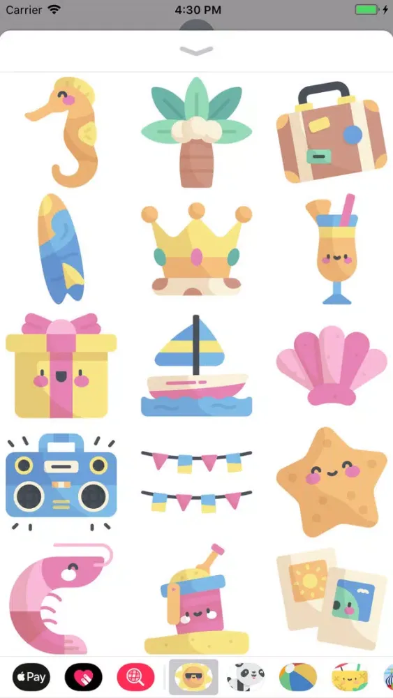 Cool Summer Party Stickers Screenshots