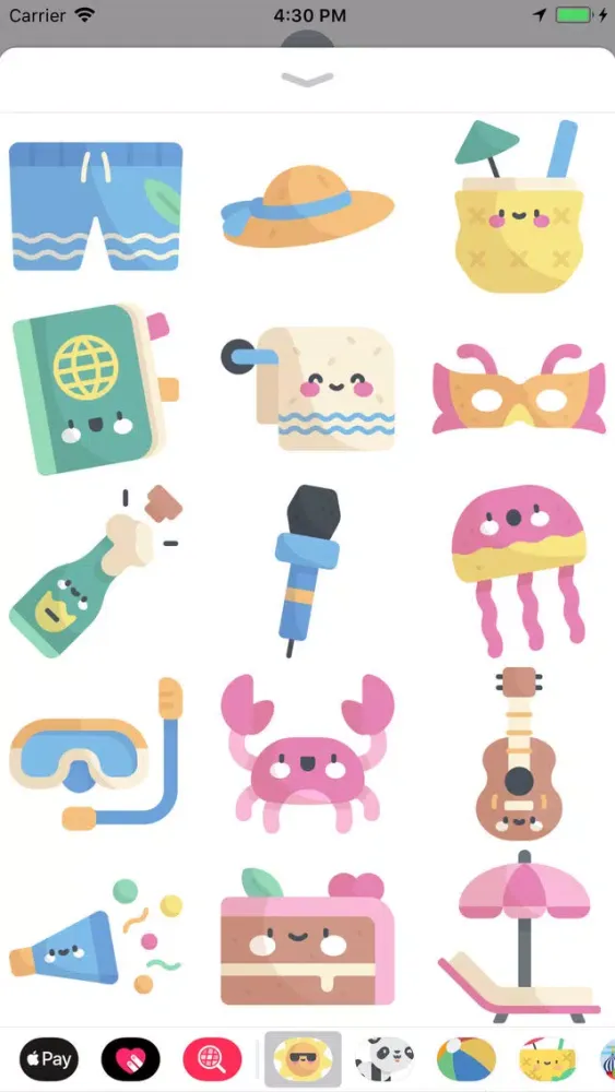Cool Summer Party Stickers Screenshots