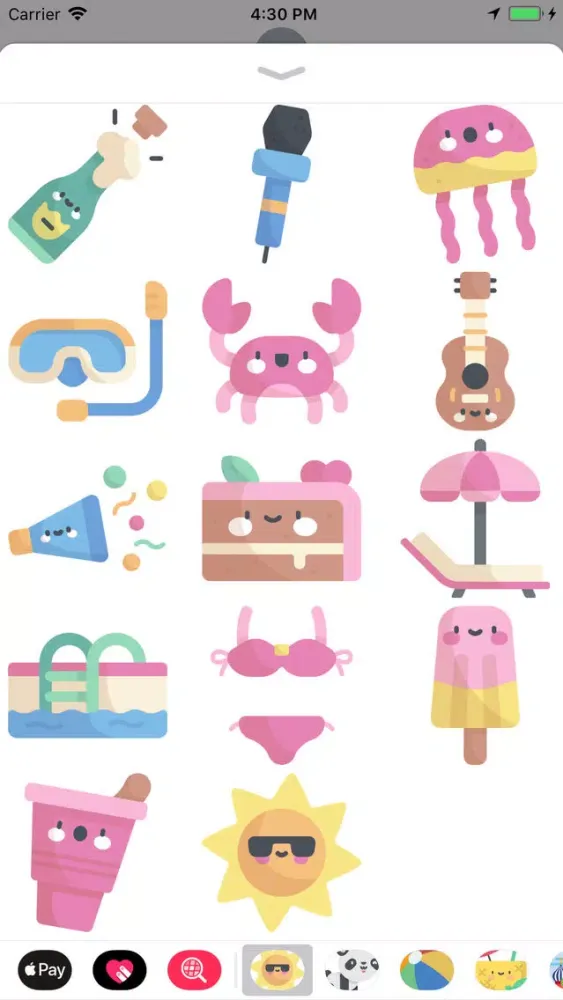 Cool Summer Party Stickers Screenshots