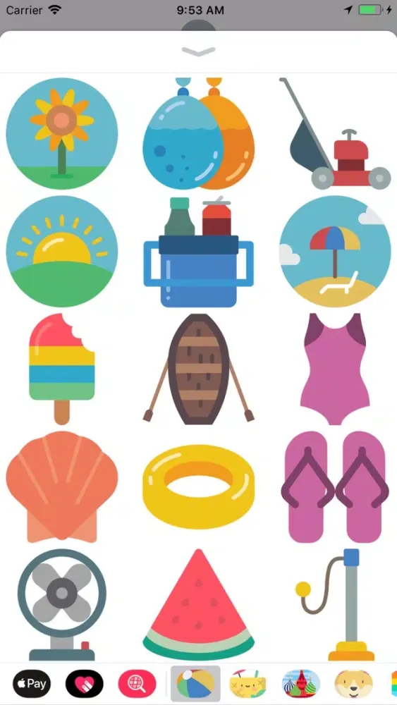 Awesome Summer Time Stickers স্ক্রিনশট