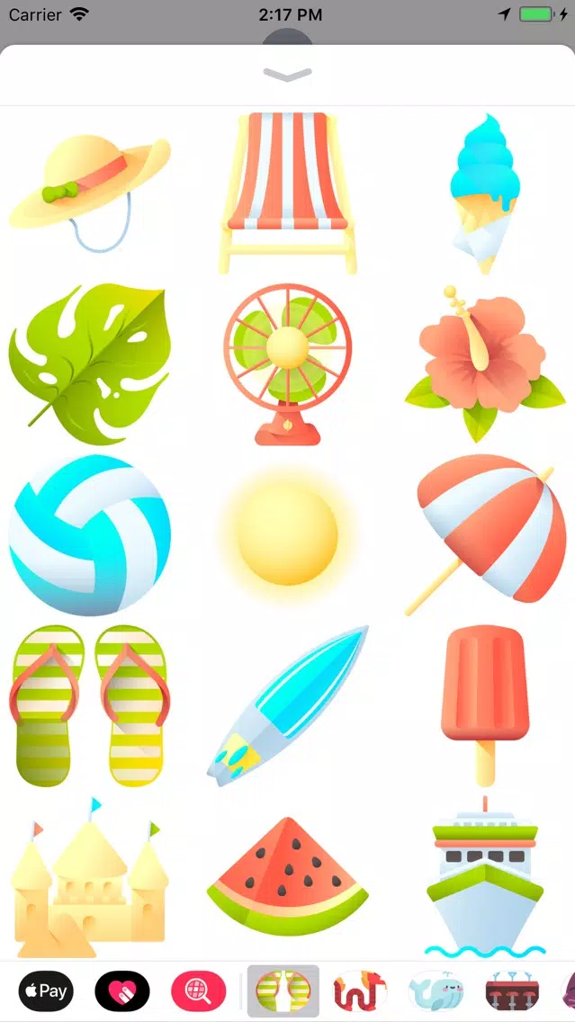 Capturas de pantalla de Sun, Sea And Sand Stickers
