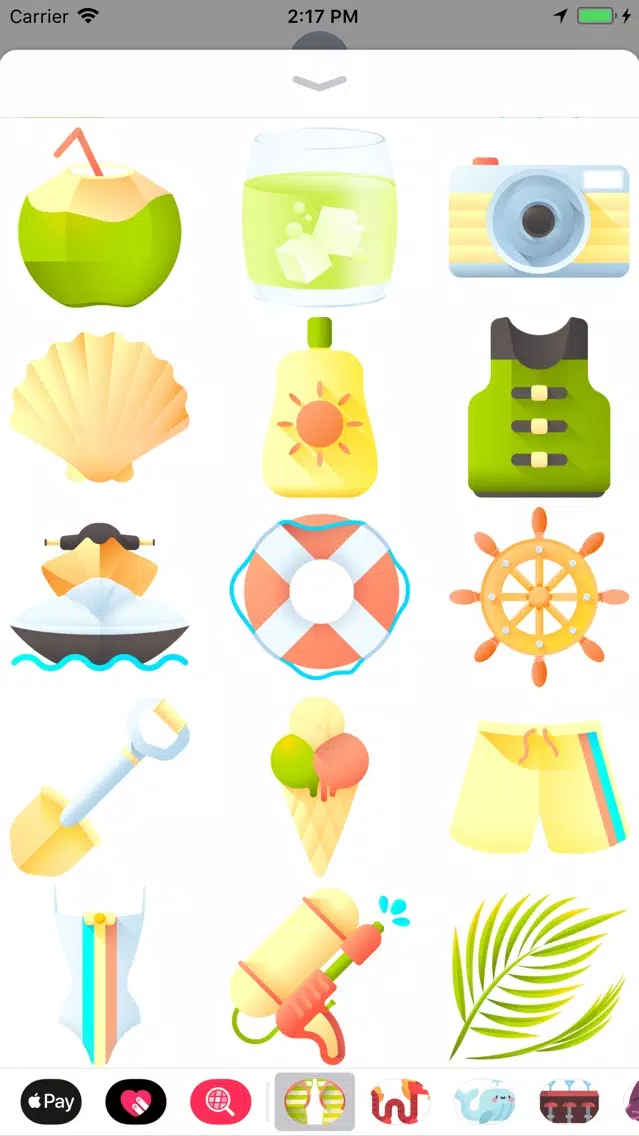 Capturas de pantalla de Sun, Sea And Sand Stickers