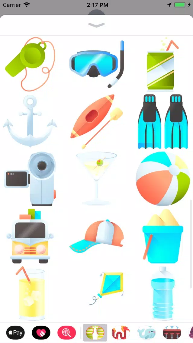 Capturas de pantalla de Sun, Sea And Sand Stickers