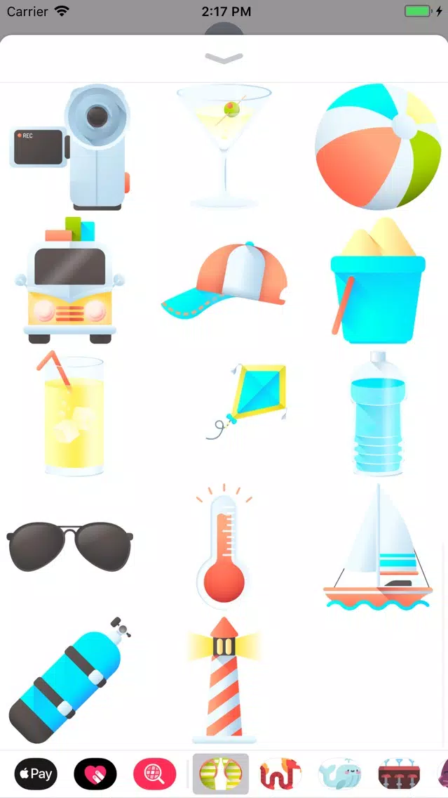 Capturas de pantalla de Sun, Sea And Sand Stickers