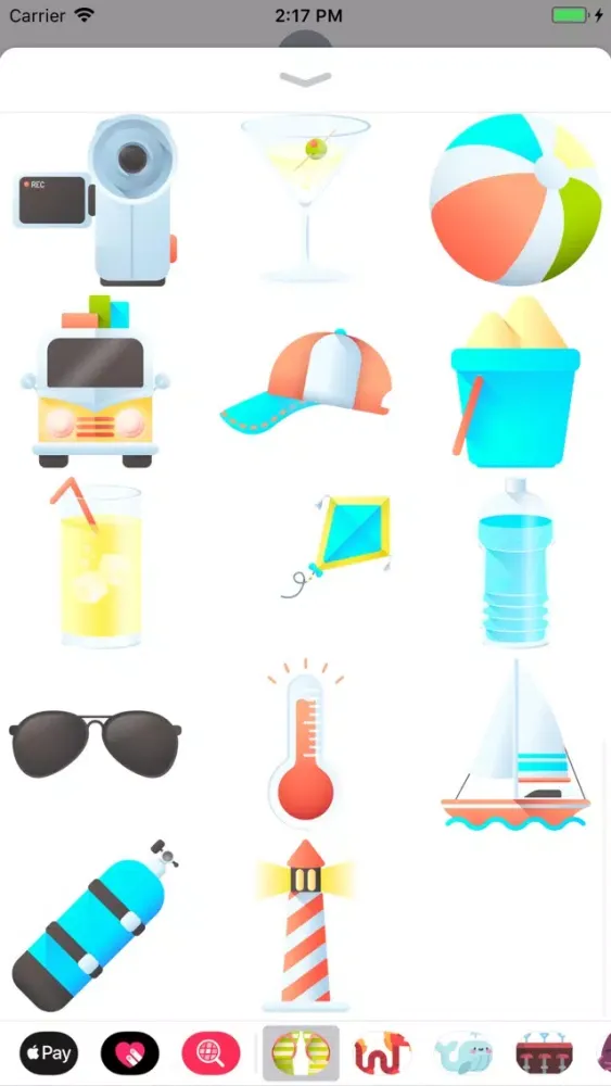 Скриншоты Sun, Sea And Sand Stickers
