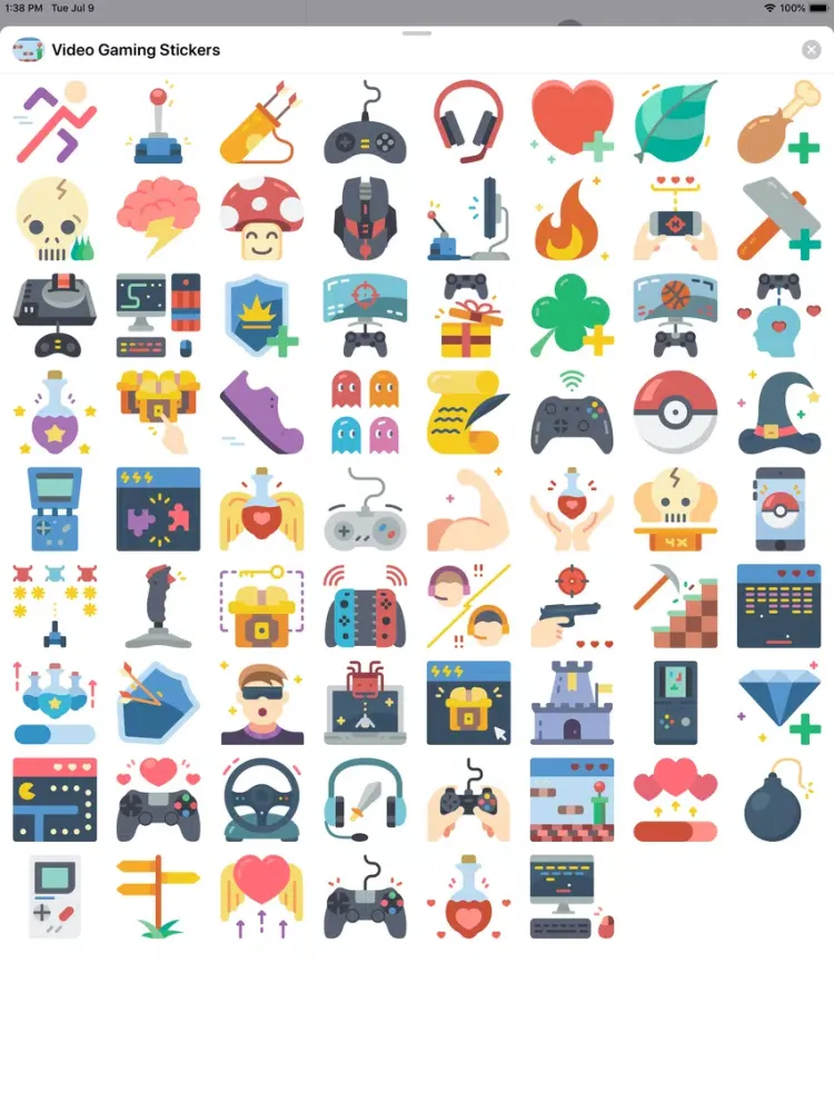 Video Gaming Stickers iPad  스크린샷