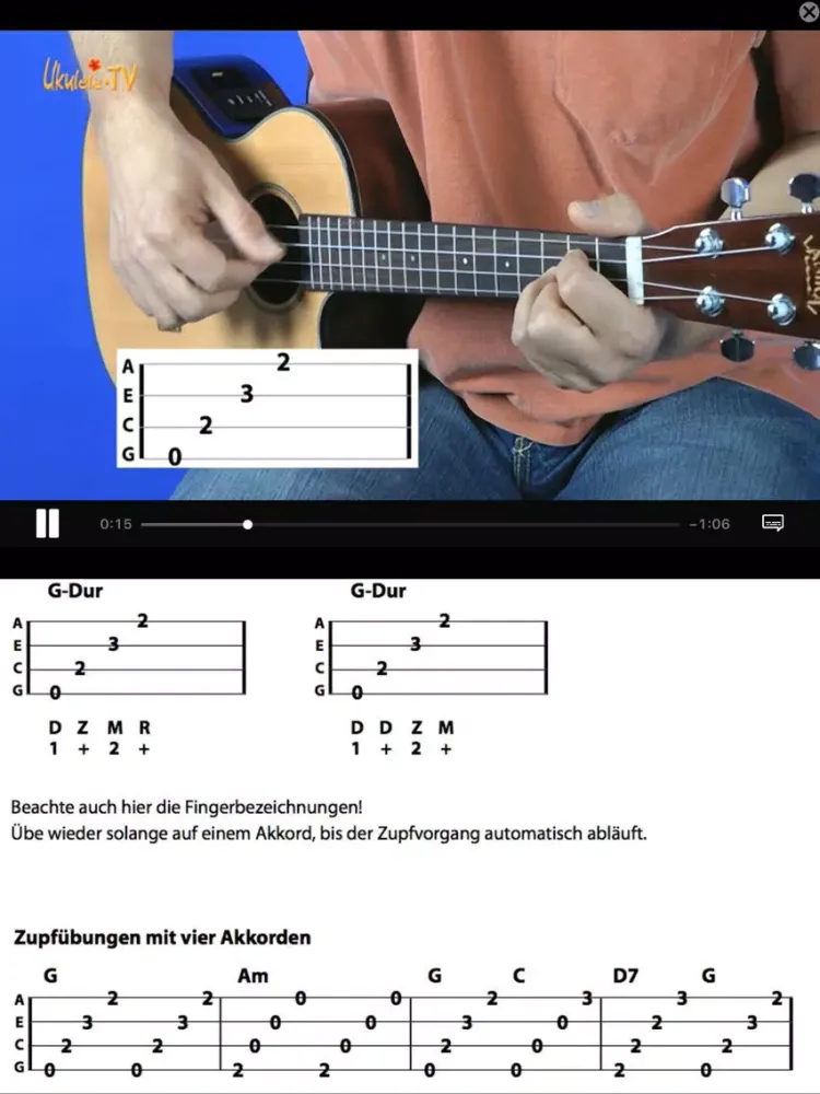 تصاویر Ukulele-TV - Ukulele lernen iPad 