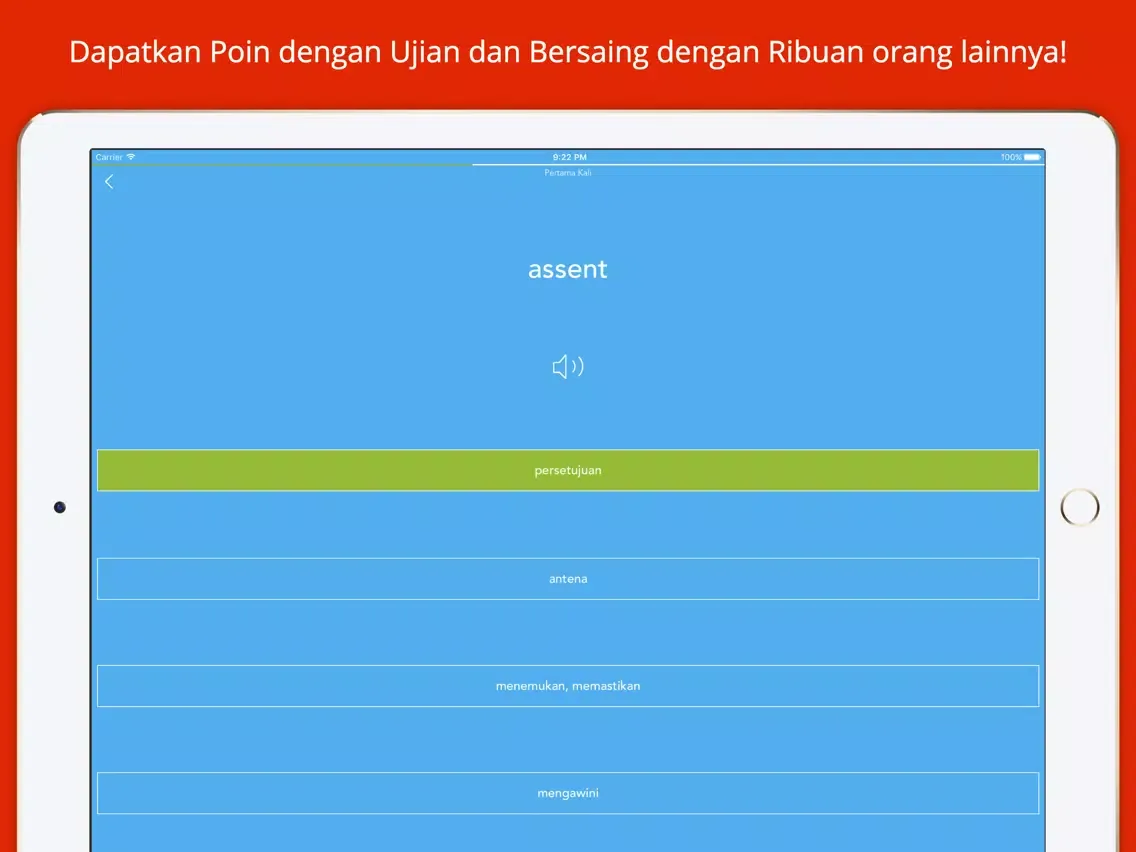 Learn English - Belajar Kosa Kata Bahasa Inggris iPad  Screenshots
