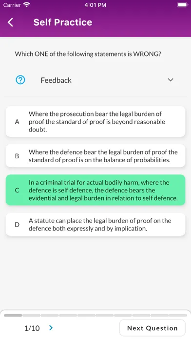 ULaw SQE Revision Questions سکرین شاٹس